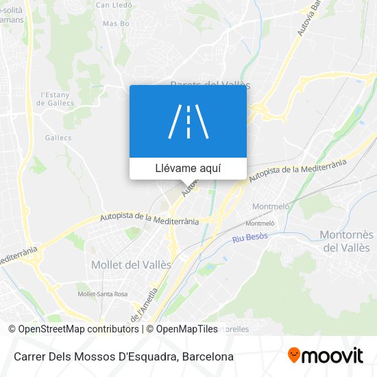 Mapa Carrer Dels Mossos D'Esquadra