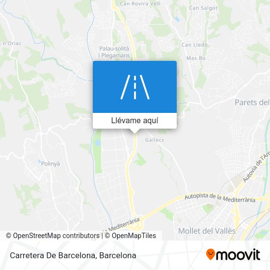 Mapa Carretera De Barcelona