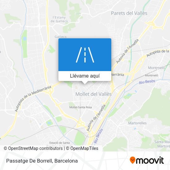 Mapa Passatge De Borrell