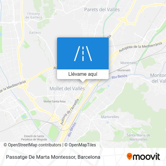 Mapa Passatge De Marta Montessor