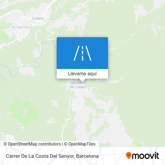 Mapa Carrer De La Costa Del Senyor