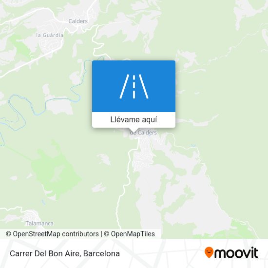 Mapa Carrer Del Bon Aire