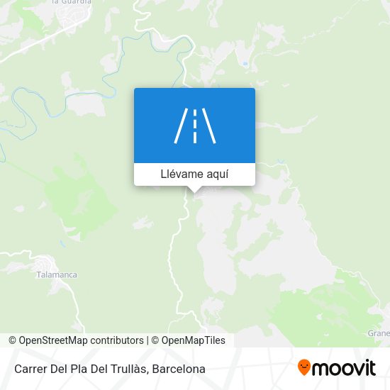 Mapa Carrer Del Pla Del Trullàs