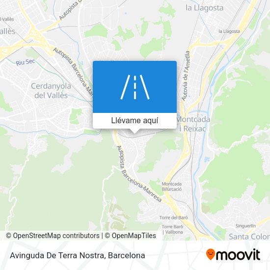 Mapa Avinguda De Terra Nostra