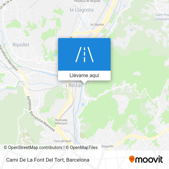 Mapa Cami De La Font Del Tort