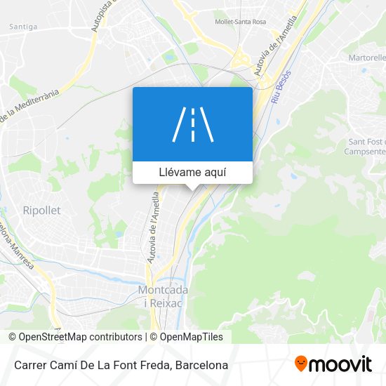 Mapa Carrer Camí De La Font Freda