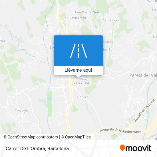Mapa Carrer De L'Ombra