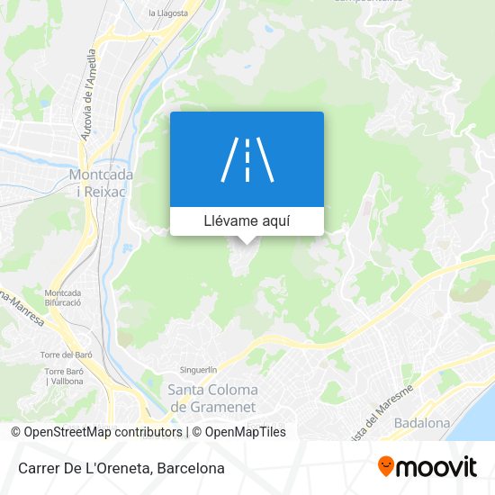 Mapa Carrer De L'Oreneta