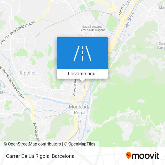 Mapa Carrer De La Rigola