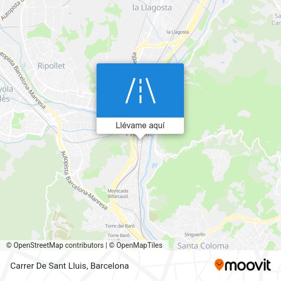 Mapa Carrer De Sant Lluis