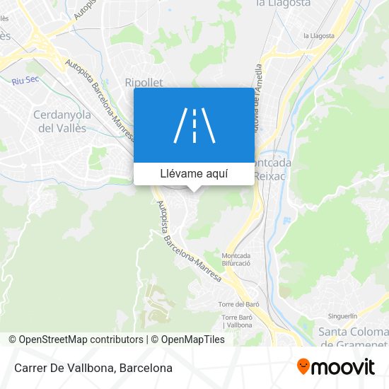 Mapa Carrer De Vallbona