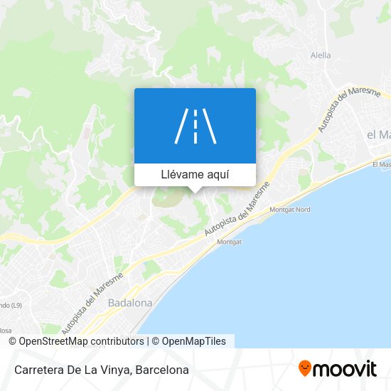 Mapa Carretera De La Vinya