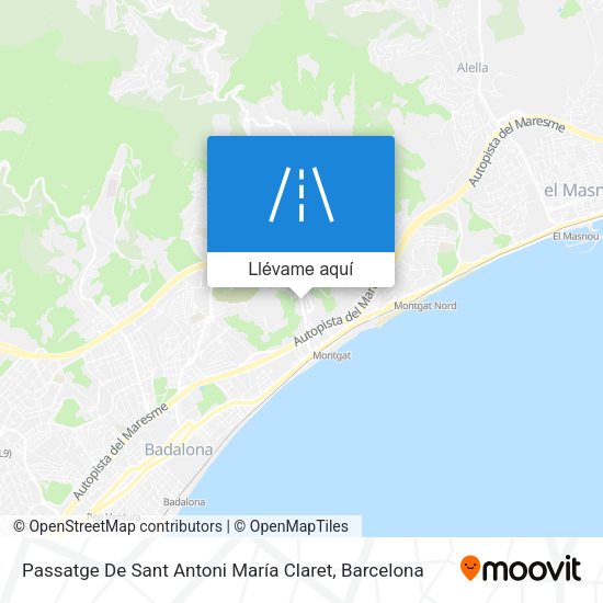 Mapa Passatge De Sant Antoni María Claret