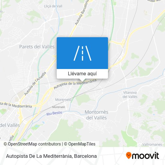 Mapa Autopista De La Mediterrània
