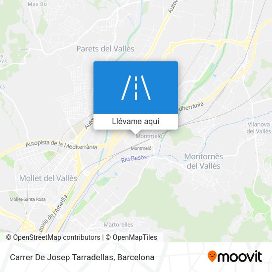 Mapa Carrer De Josep Tarradellas
