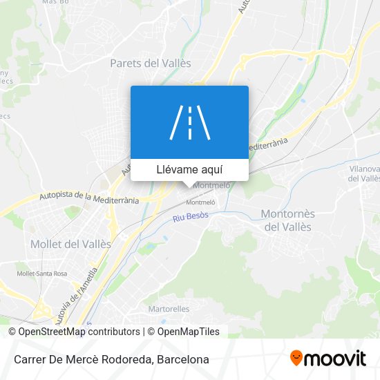 Mapa Carrer De Mercè Rodoreda