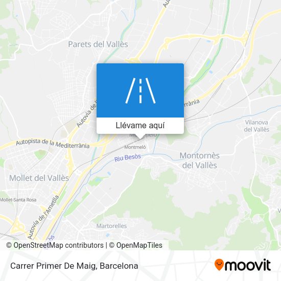 Mapa Carrer Primer De Maig