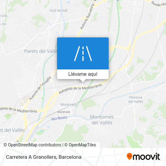Mapa Carretera A Granollers