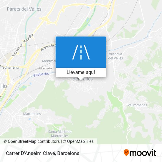 Mapa Carrer D'Anselm Clavé