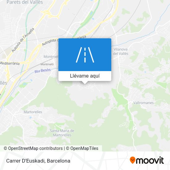 Mapa Carrer D'Euskadi
