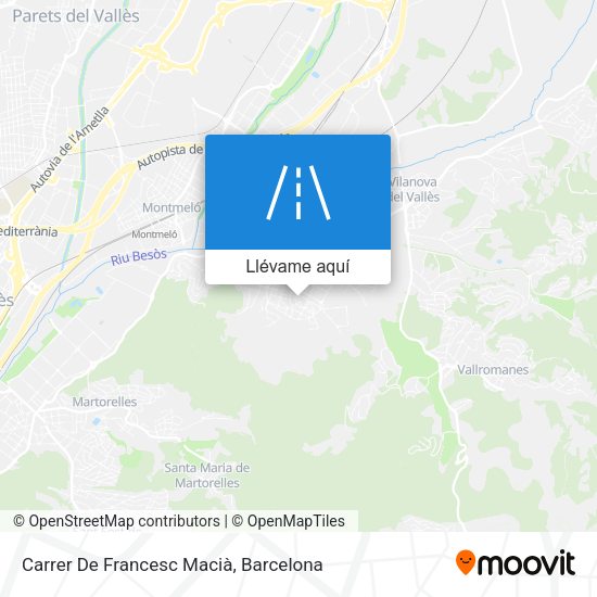 Mapa Carrer De Francesc Macià