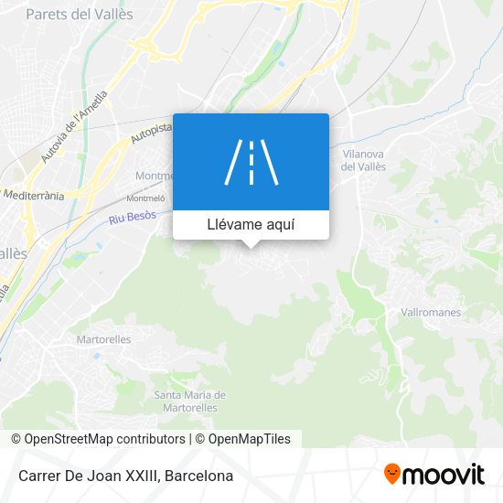 Mapa Carrer De Joan XXIII