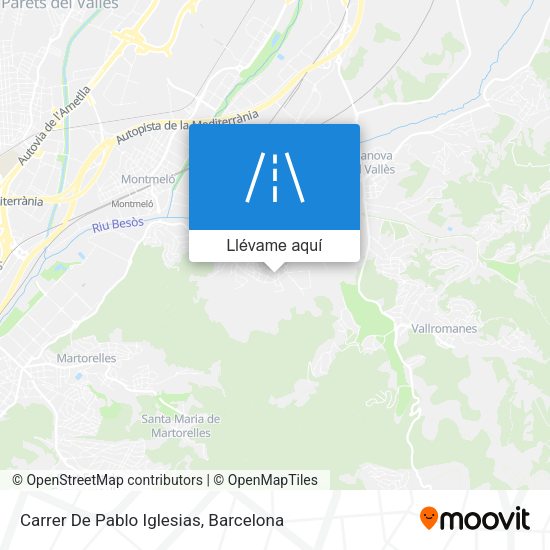Mapa Carrer De Pablo Iglesias