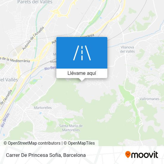 Mapa Carrer De Princesa Sofía