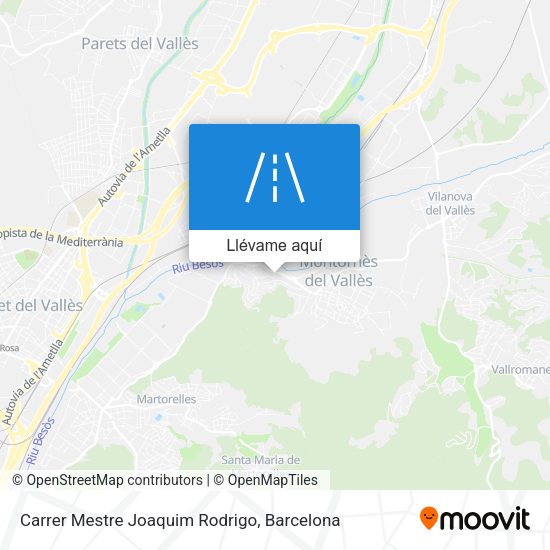 Mapa Carrer Mestre Joaquim Rodrigo