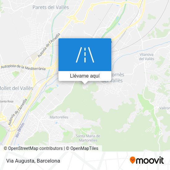Mapa Via Augusta