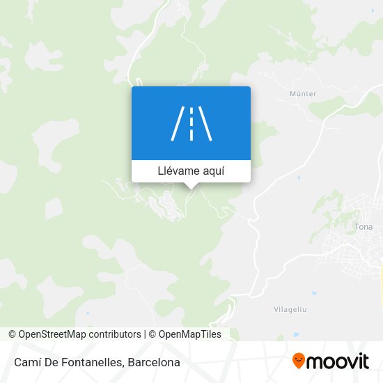 Mapa Camí De Fontanelles