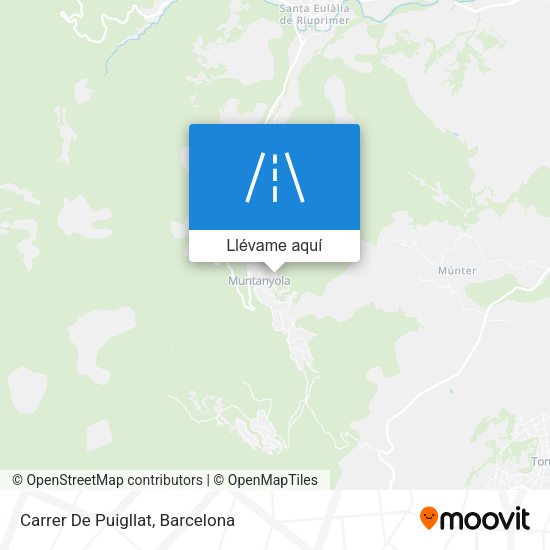 Mapa Carrer De Puigllat