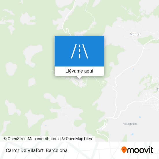 Mapa Carrer De Vilafort