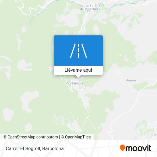 Mapa Carrer El Segrell