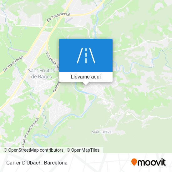 Mapa Carrer D'Ubach