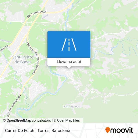 Mapa Carrer De Folch I Torres
