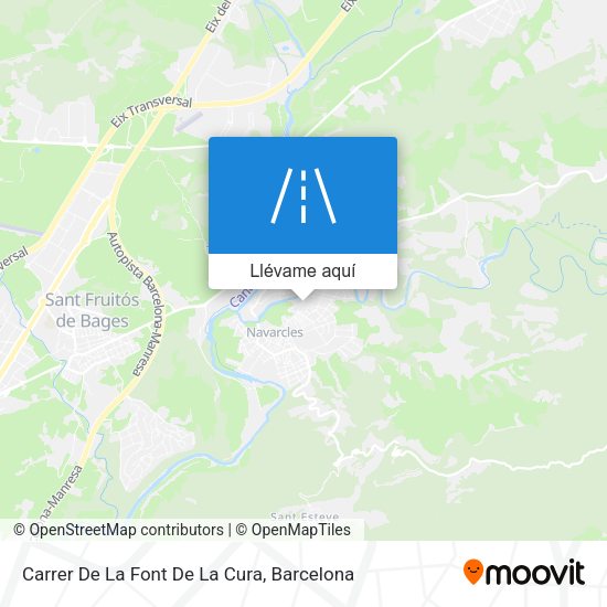 Mapa Carrer De La Font De La Cura