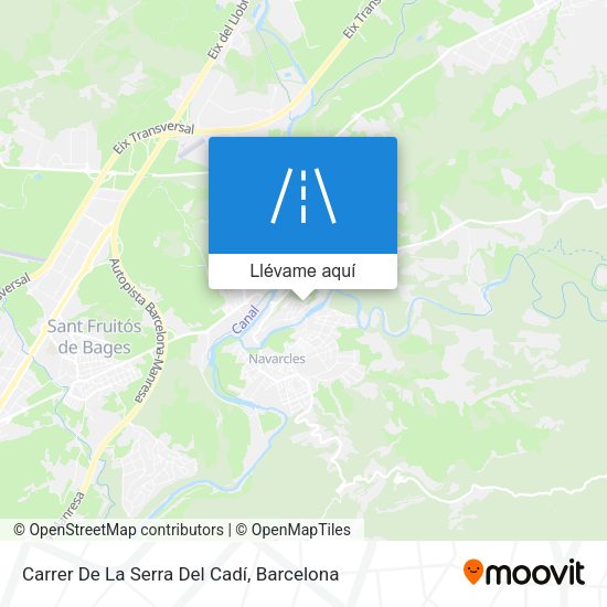 Mapa Carrer De La Serra Del Cadí