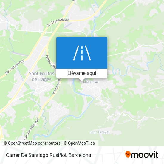 Mapa Carrer De Santiago Rusiñol