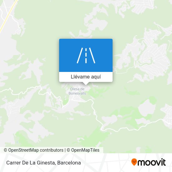 Mapa Carrer De La Ginesta