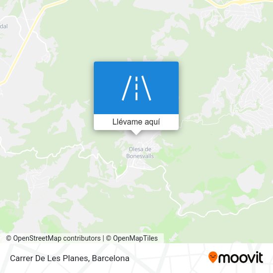 Mapa Carrer De Les Planes
