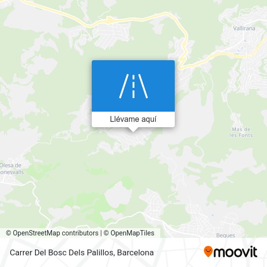 Mapa Carrer Del Bosc Dels Palillos