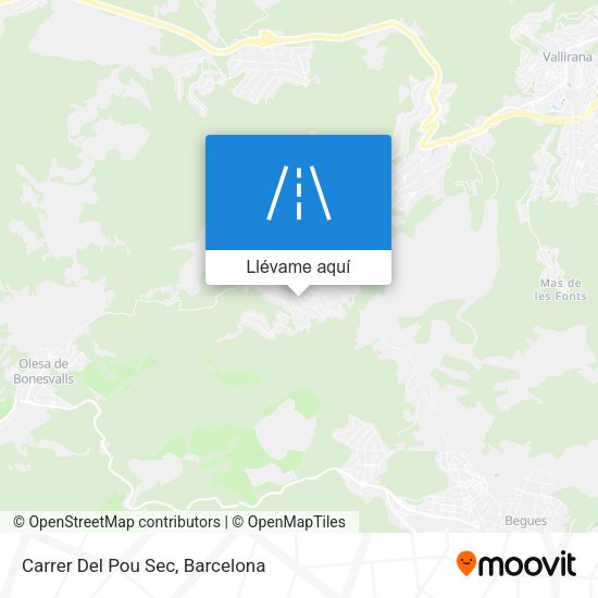 Mapa Carrer Del Pou Sec