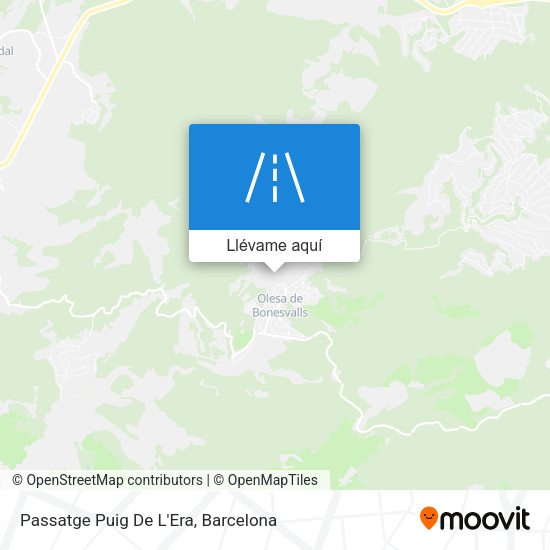 Mapa Passatge Puig De L'Era