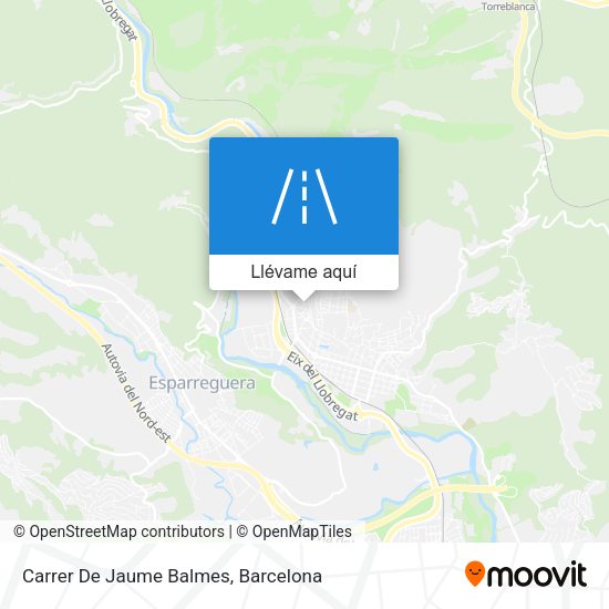 Mapa Carrer De Jaume Balmes