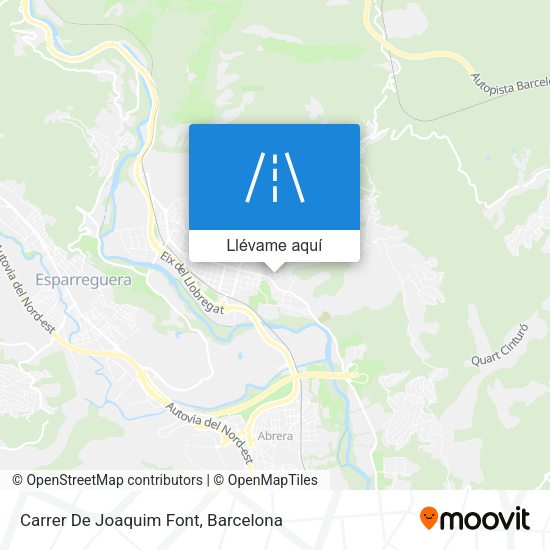 Mapa Carrer De Joaquim Font