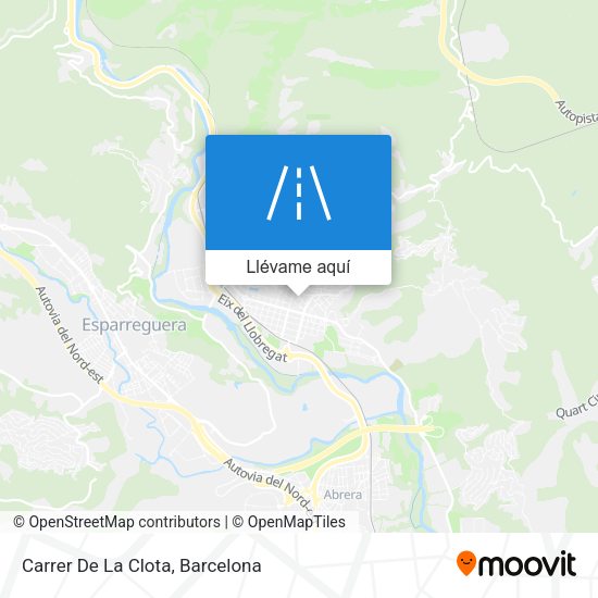 Mapa Carrer De La Clota