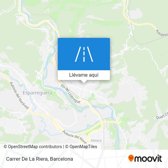 Mapa Carrer De La Riera