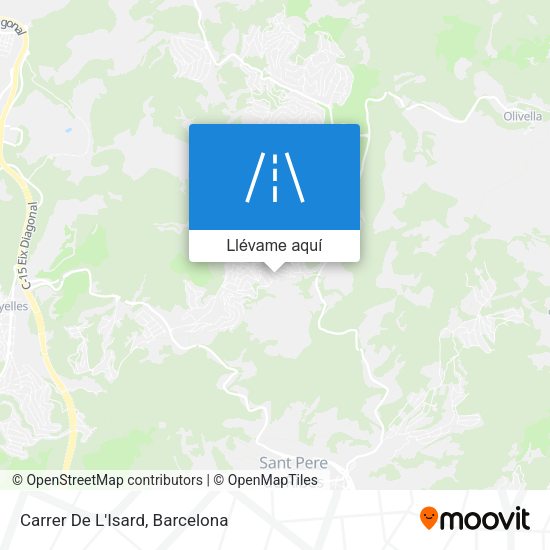 Mapa Carrer De L'Isard