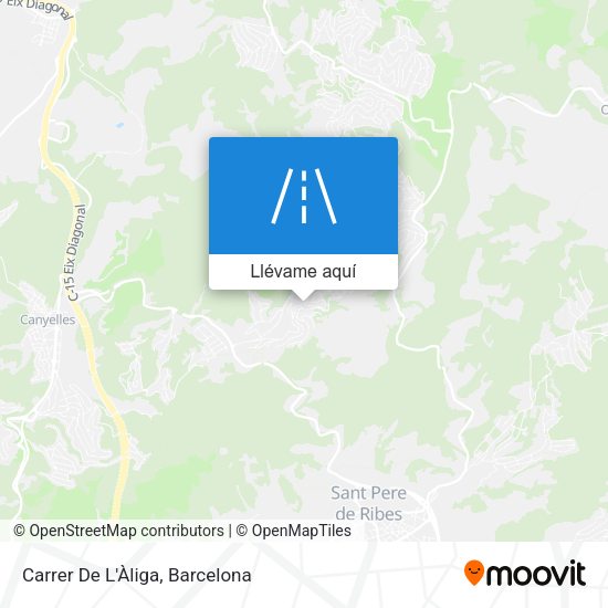 Mapa Carrer De L'Àliga